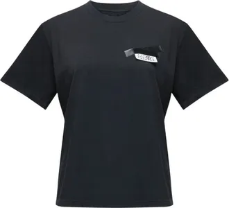 Maison Margiela T-Shirts - Dames - T-shirts - Zwart - L - Katoen - Tops
