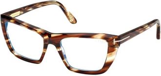 Tom Ford Ft 6047B 055 Optical Frame - unisex - Brillen - Bruin - 54 MM - Accessoires