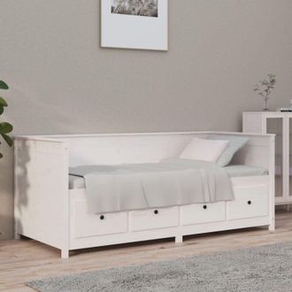 vidaXL Dormeuse senza Materasso Bianco 75x190 cm in Legno di Pino vidaXL
