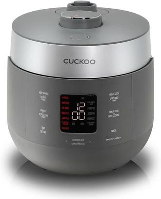 The Cuckoos Nest 6-Cup (Uncooked) Twin Pressure Rice Cooker with Nonstick Inner Pot in Grey at Nordstrom