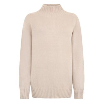 Moorer Turtlenecks, female, Beige, Size: 3XL Turtleneck Sweater