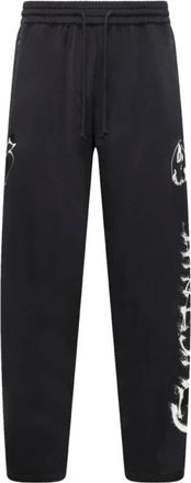 Yohji Yamamoto Broeken, Heren, Zwart, L, Chito Graphic Track Pants