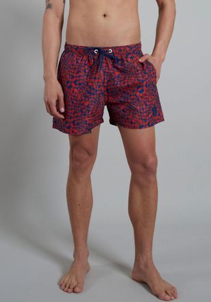 Ceceba Badeshorts CECEBA, Herren, Gr. 7 (XL), N-Gr, bunt (rot, dunkelblau, allover), Obermaterial: 100% Polyester. Innenslip: 100% Polyester, gemustert, Bade