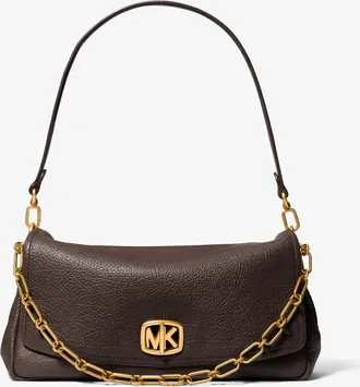Michael Kors Bryant Large Textured Leather Convertible Shoulder Bag