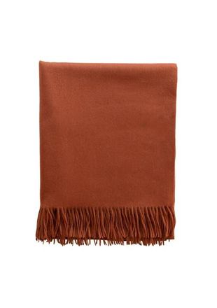 TBCo Lambswool Throw Blanket in Rust Melange at Nordstrom, Size Large