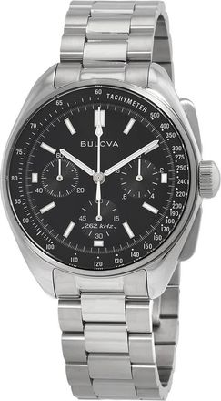 Bulova Lunar Pilot Archive Chronograph Quartz Black Dial Mens Watch 96K111