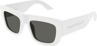 Alexander McQueen Dames, Accessoires, Wit, Maat: 53 MM