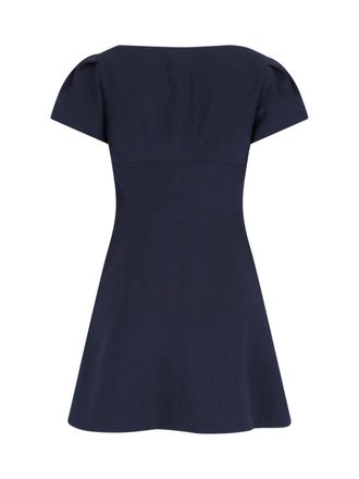 Alexander McQueen Womens Dresses Blue Wool