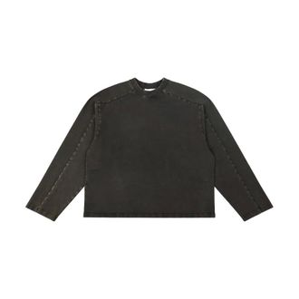Entire studios Entire Studios - Heavy Long Sleeve Top - Heren - Tops - Zwart - Maat: XS Katoen