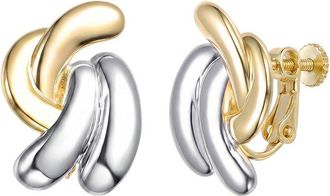Rachel Glauber Plated Stud Earrings