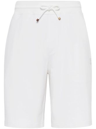 Brunello Cucinelli Shorts sportivi con coulisse - Bianco