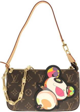 Louis Vuitton Monogram Marron Coated Canvas Pochette (Pre-Owned)