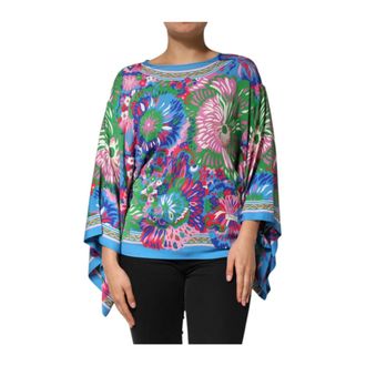 Dolce & Gabbana Floral Printed Tunic Blouse Top