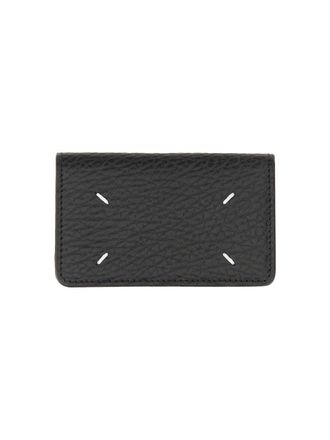 Maison Margiela Compact Leather Card Wallet - Black