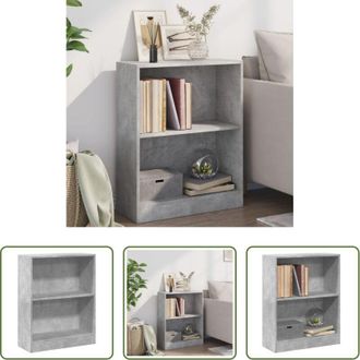 vidaXL Libreria grigio cemento - Libreria Grigio Cemento 60x24x76 cm in Legno Multistrato