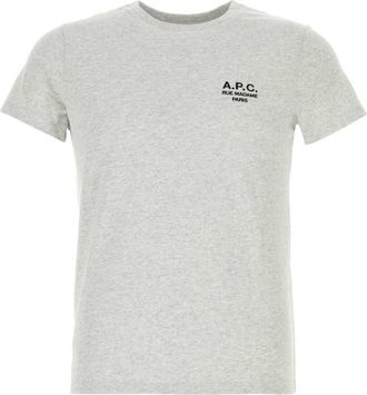 A.P.C. Light Grey Logo T-Shirt