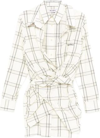 The Attico Jurken - Dames - Shirt Kleedjes - Wit - XS - Nylon - Kleedjes