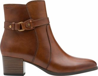 Tamaris Leren enkellaarsjes met hak