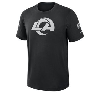 Nike Los Angeles Rams Salute to Service Slub Nike Mens Dri-FIT NFL T-Shirt in Black | 034900AA5B-AEG