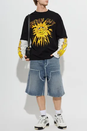 Amiri Oversize T-shirt, Mens, Black