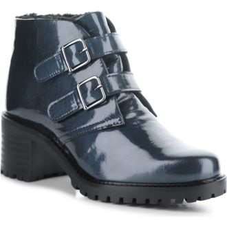 Bos. & Co. Issey Bootie in Blue Mascara Pat/min at Nordstrom Rack, Size 10-10.5Us / 41Eu