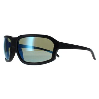 Serengeti Eyewear Wrap Mens Matte Black Saturn 555nm Blue Polarized Hext - One Size