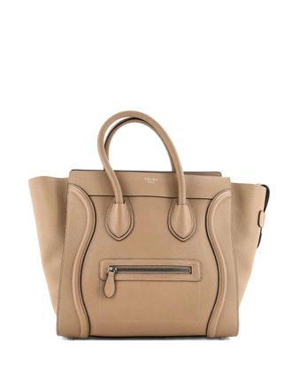 Celine Luggage Bag Grainy Leather Mini tote bag - Neutrals