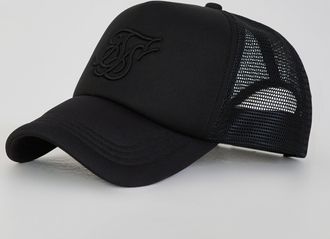 Siksilk Gorra Trucker de Espuma Core para Hombre Negra OS