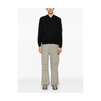 C.P. Company C.P.Company Cardigan con Cerniera Completa Sea Island Nero - - Jackets - Uomo - Nero - M