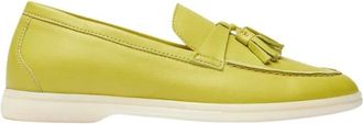 Scarosso Leandra Loafers - Dames - Loafers - Groen - 39 1/2 EU - Leer - Schoenen