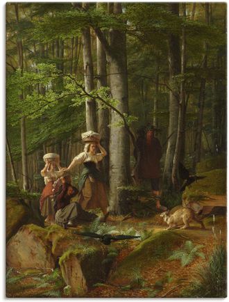 Artland Leinwandbild »Rübezahl, Marktweiber erschreckend« Kind 1 Stk. tlg. auf Keilrahmen gespannt