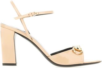 Gucci Schoenen, Dames, Beige, 40 EU, Leer, Signora Sandaal
