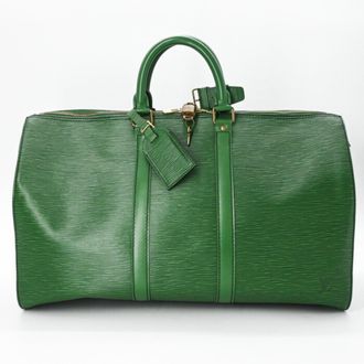 Louis Vuitton Borneo Green Epi Leather Boston Bag (Pre-Owned)
