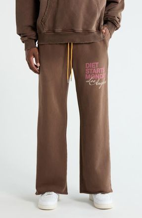 Diet Starts Monday DSMLA Cutoff Cotton Sweatpants in Brown/pink at Nordstrom, Size Medium