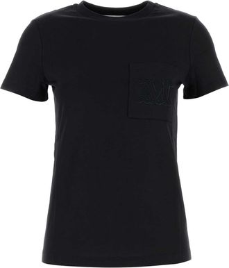 Max Mara Black Cotton Papaia T-shirt