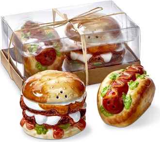 Tag Multicolor Ceramic Burger Hot Dog Salt Pepper Shakers Set in Multicolored at Nordstrom