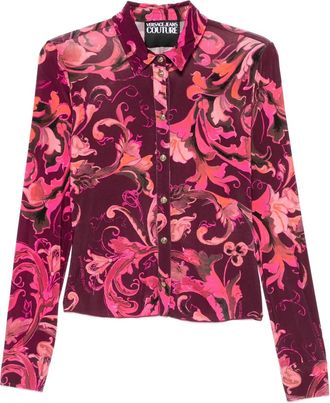 Versace Jeans Couture Camicia Barocco - Rosso