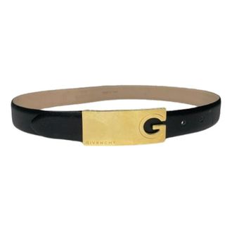 Givenchy Pre-owned Leather Belt - female - Givenchy Pre-owned - Vintage Belts - Black - ONE SIZE - Pre-owned