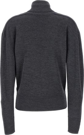Burberry Womens Gray Wool Cardigan Clothing