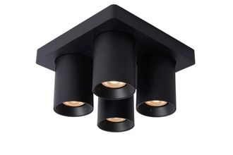 Lucide NIGEL Dimmable Stylish Decorative Indoor LED Ceiling Spotlight GU10 in Black