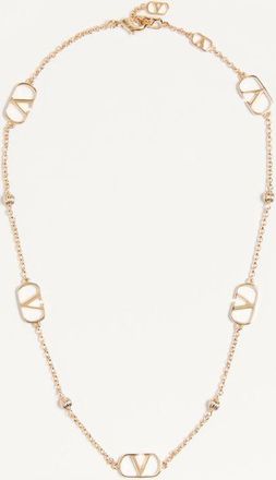 Valentino Garavani Collana VLogo Signature In Metallo Donna ORO UNI