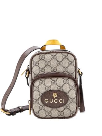 Gucci Neo Vintage Top Handle GG Coated Canvas Mini crossbody bag - Marrone