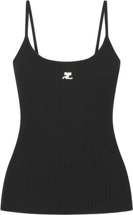 Courr&egrave;ges Donna, Top, Nero, S, new