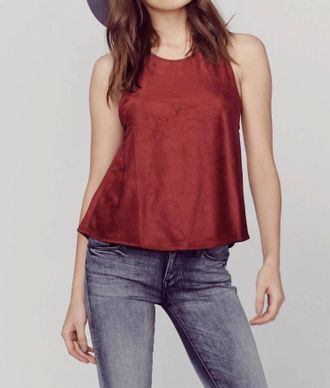 Blue Life In Love Tank Top In Wine