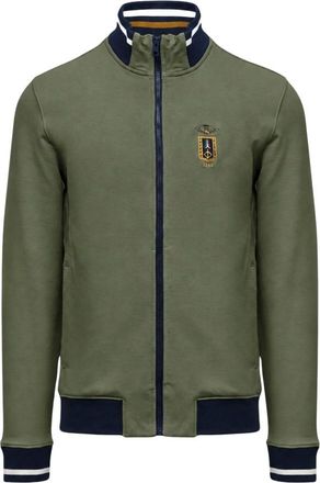 Aeronautica Frecce Tricolori Volledige Rits Sweatshirt - Heren - Sweatshirts & Hoodies - Groen - Maat: 2XL Katoen