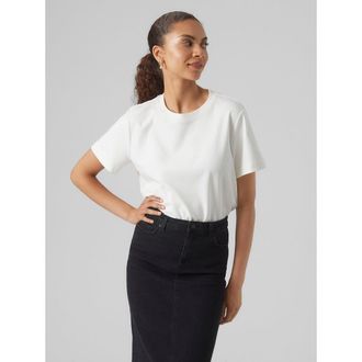 Vero Moda T-shirt met ronde hals en korte mouwen