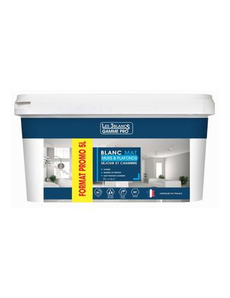 OEM Pintura Blanca Mate De 5 Litros - Los 3 Blancos