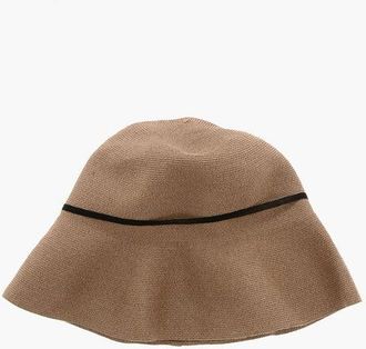 Mature Ha. Solid-Color Cloche Hat With Contrasting Ribbon size One Size