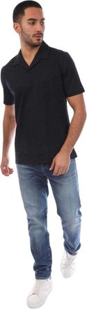 HUGO BOSS Heren H-Pye 18 gemerceriseerd katoenen poloshirt met korte mouwen (Blauw)