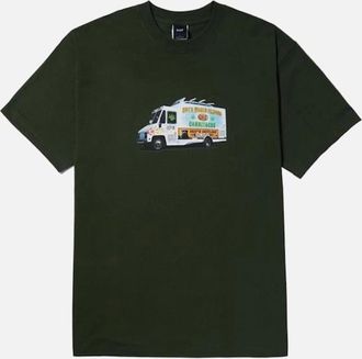 HUF Mens HUF Hunter Green Taco Truck S/S T-Shirt - Size: 38